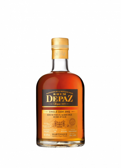 Rum Depaz 2003 Single Cask 45% cl.70 in vendita