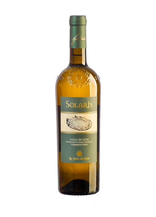 Bottiglia Vino Solaris Vermentino Colli di Luni DOC La Baia del Sole Cantine Federici